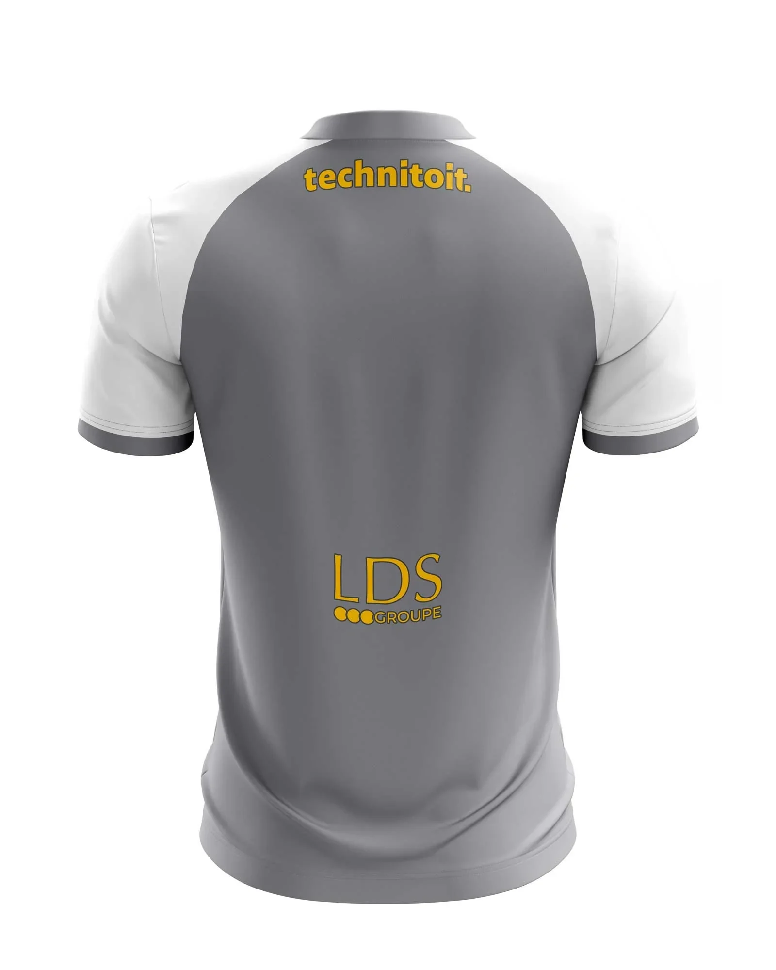 2026 Frankreich Dijon FCO Fußballtrikot, 3D-Druck, schnelltrocknend, atmungsaktiv, kurzärmeliges T-Shirt, Heim- und Auswärtstrikot, Unisex, für Herren und Damen. – Detail 4