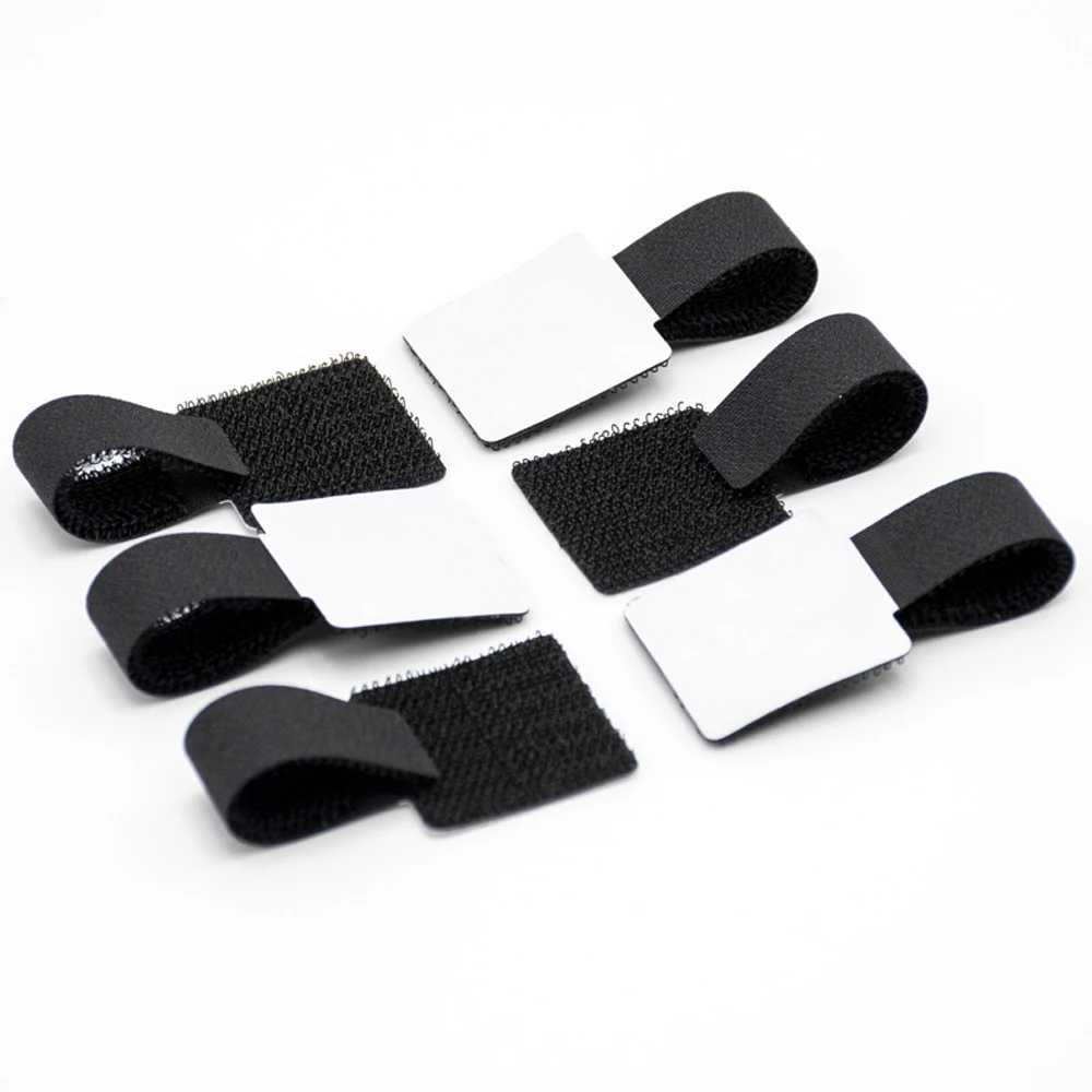 Reusable Cable Ties Fastening Wire Organizer Cord Rope Holder Self Adhesive Adjustable Cord Organizer Straps Desk Management