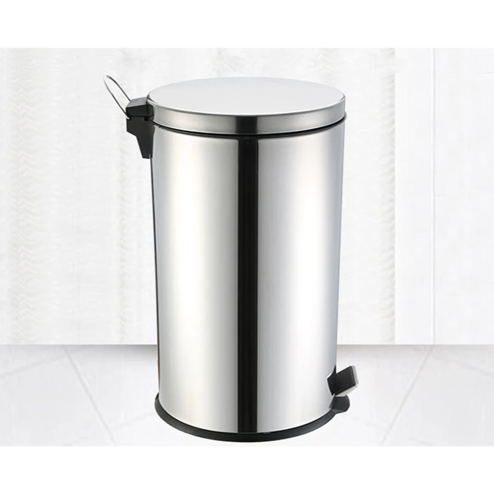 

trash can waste can stainless steel trash can toilet brush metal garbage can