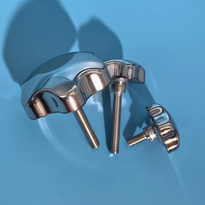 304 Stainless Steel Hand Tightening Bolt, Star Shape Hand Twist Knob Screw