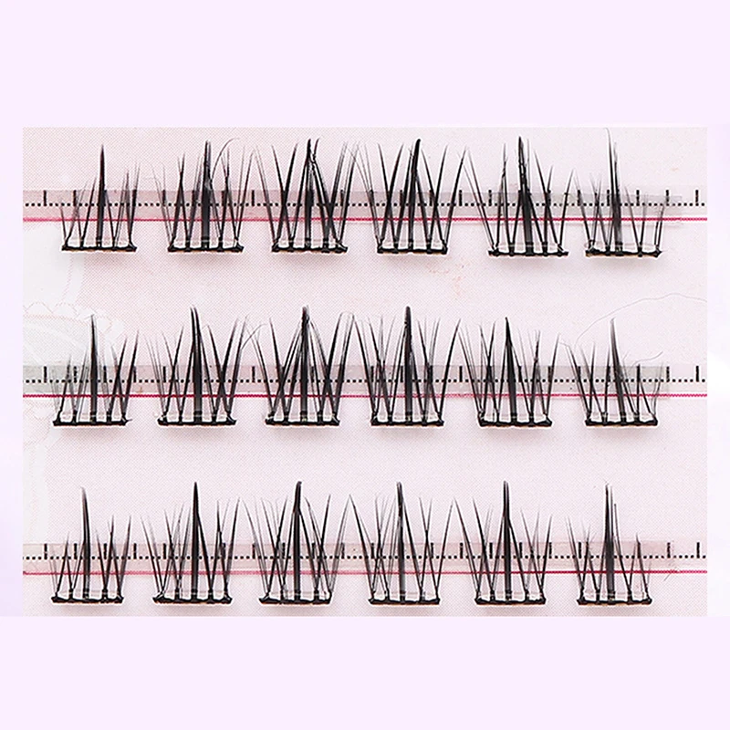 Nieprzylepne sztuczne rzęsy samoprzylepne DIY segmentowe przedłużanie rzęs anime narzędzie powiększające oczy