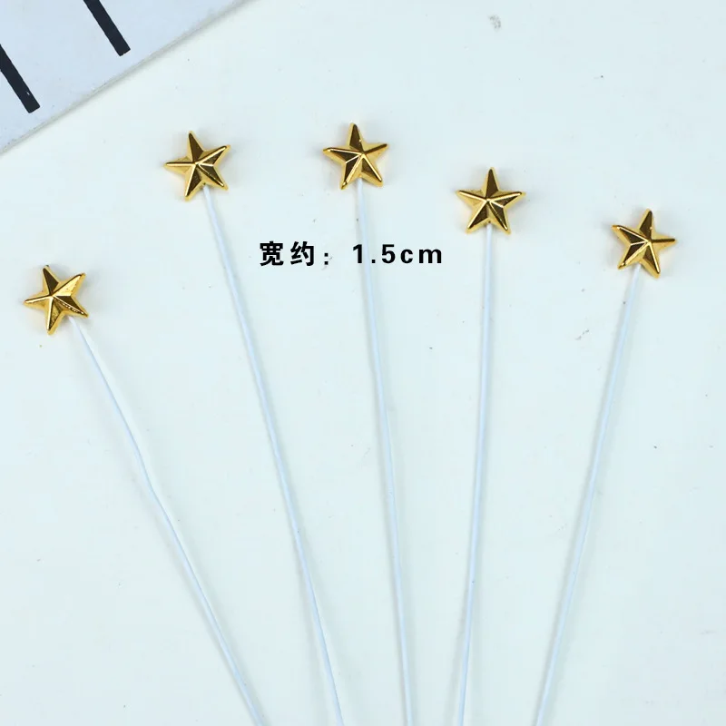 1 Set Farbige Buchstaben Happy Birthday Tortendekoration Gold Kleiner Stern DIY Party Geschenk Cupcake Topper für Babyparty Dessert Dekoration – Detail 8