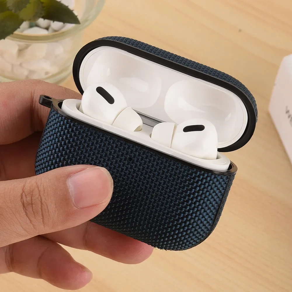 حافظة مقاومة للماء بنمط النايلون AirPods Pro 3 مع مجموعة تنظيف وسلسلة مفاتيح ملحقات جلدية واقية كاملة لأجهزة AirPods Pro 3 #5