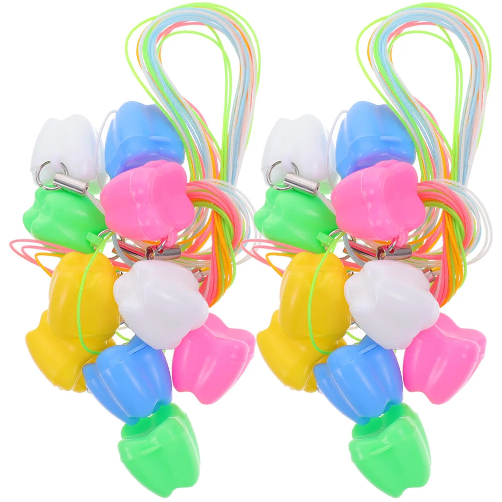 30개입 아기 이빨 보관함 귀여운 유치 보관함 어린이 파티 선물 이빨 목걸이 아기 기념품