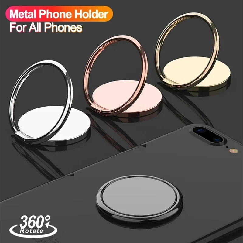 Luxury Spin Rotatable Phone Holder 360 Degree Rotatable Magnet Metal Finger Ring Smartphone Socket for Magnetic Smartphone Stand