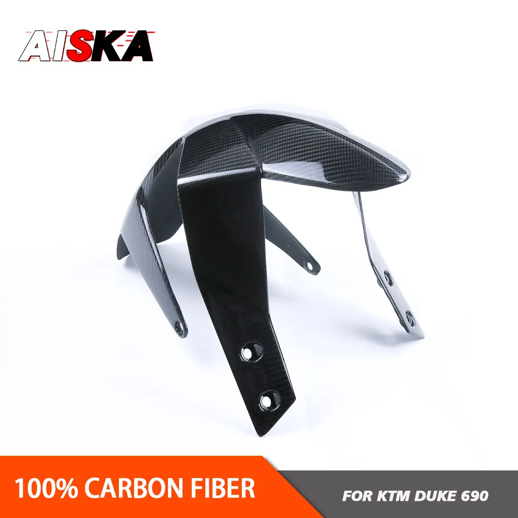 ل KTM Duke 690 2012 - 2019 2017 2018 100% 3K ألياف الكربون دراجة نارية الجبهة الحاجز المعانقة واقيات الطين هدية القلنسة الملحقات