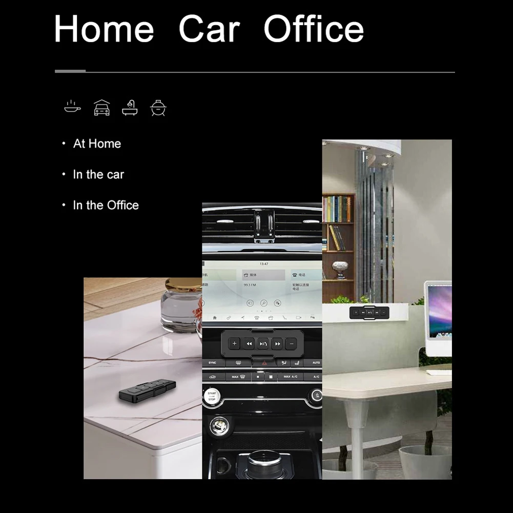 سماعة لاسلكية تعمل بالبلوتوث 5.0 دراجة نارية تحكم عن بعد مقاوم للماء دراجة المقود وسائل الإعلام تحكم مشغل موسيقى لنظام IOS أندرويد #5