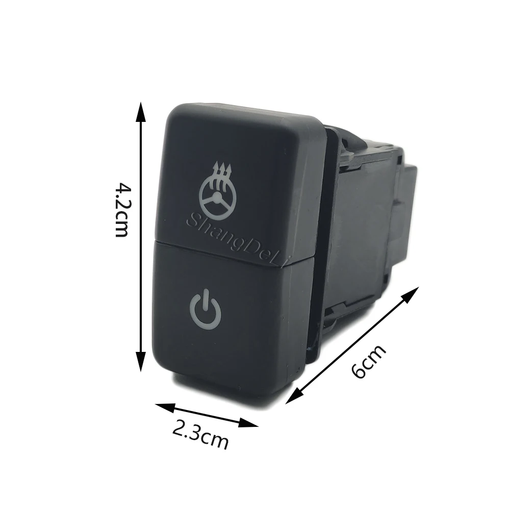 Car Modified Dual Switch Front Rear Fog Light LED Music Radar Push Button Switch with Wire for Honda Accord 7th Car Accessories