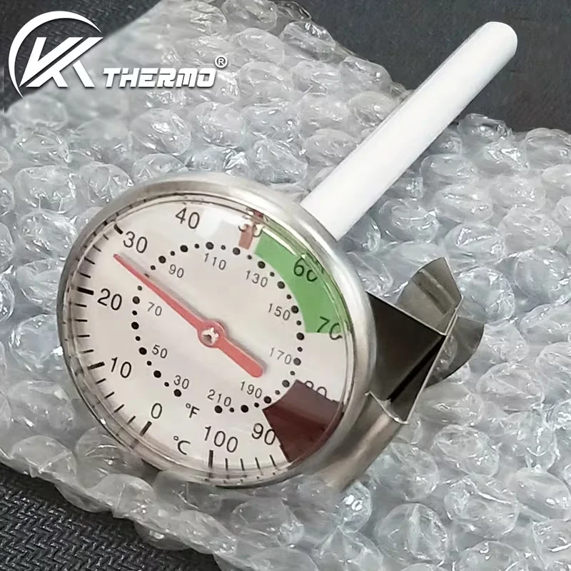 1pc KT THERMO Instant Read Food Thermometer with Stainless Steel Probe and Clip -10 to 110°C, 1.8