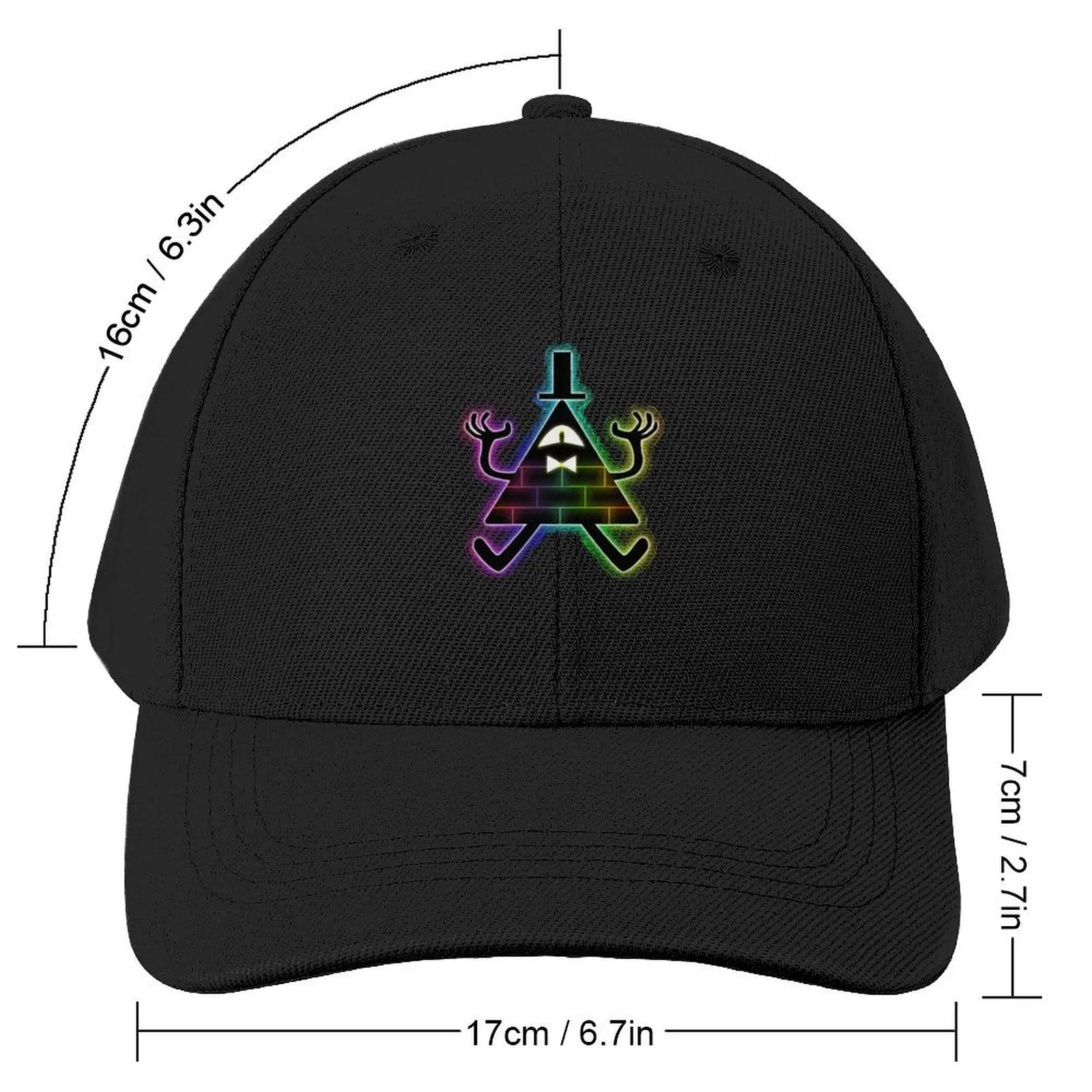 Supreme Bill Cipher Baseball Cap Hat Baseball Cap sun hat black Visor Caps For Men Women's