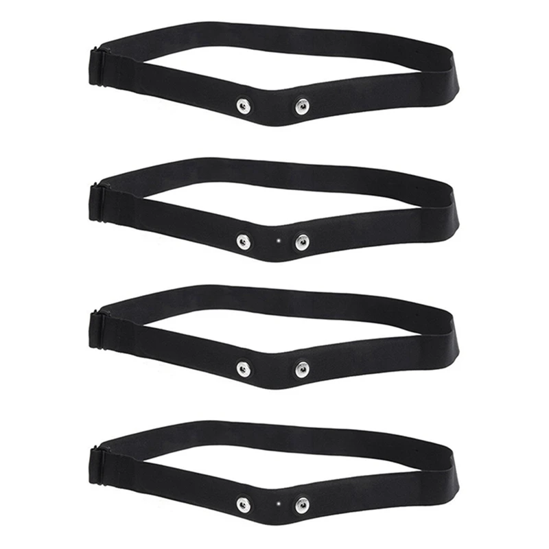 Top!-4 Stuks Elastische Hartslag Borstband Banden Voor Geonaute Wahoo Garmin Magene Bryton Coospo Hartslagsensor Borst Riem