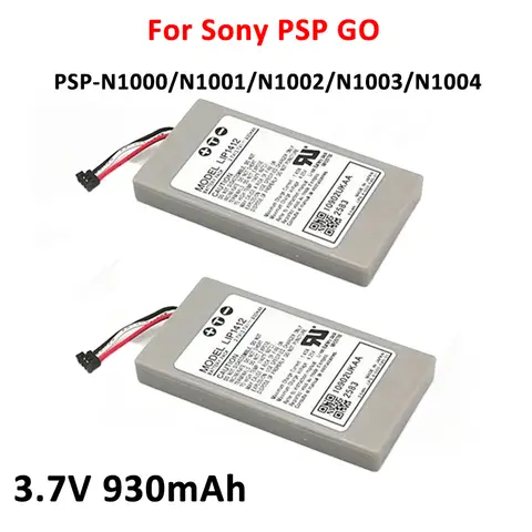 1pcs/2pcs 3.7V 930mAh Rechargeable Battery Pack for Sony PSP GO PSP-N1000/N1001/N1002/N1003/N1004 Battery