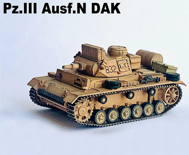 Dg63260 1/72 Duitse Tank Nr. 3 N-Type Dak 501 Zwaar Gepantserd Bataljon Tunesië Afgewerkte Productcollectie Model