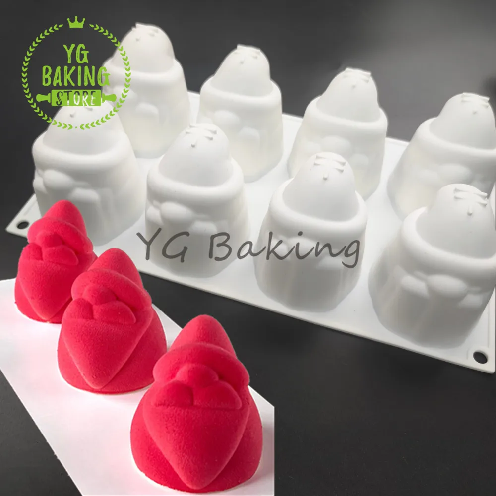 Dorica Christmas Tree/Santa Claus Silicone Mousse Cake Mold DIY Fondant Chocolate Mould Cake Decorating Tools Kitchen Bakeware