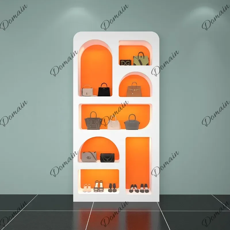 PQ-EDC Nordic Cosmetic Display Cabinets Modern High-end Beauty Salon Multi-layer Display Cabinet Commercial Furniture Шкафы FYMC