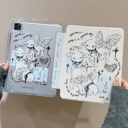 For IPad Air 11 2024 Cartoon Transparent Case IPad 10th 10.9/10.2 7th 8th 9th/Pro 11 12.9 Air 5/4/3 9.7 6th 5th Mini 6 Cover