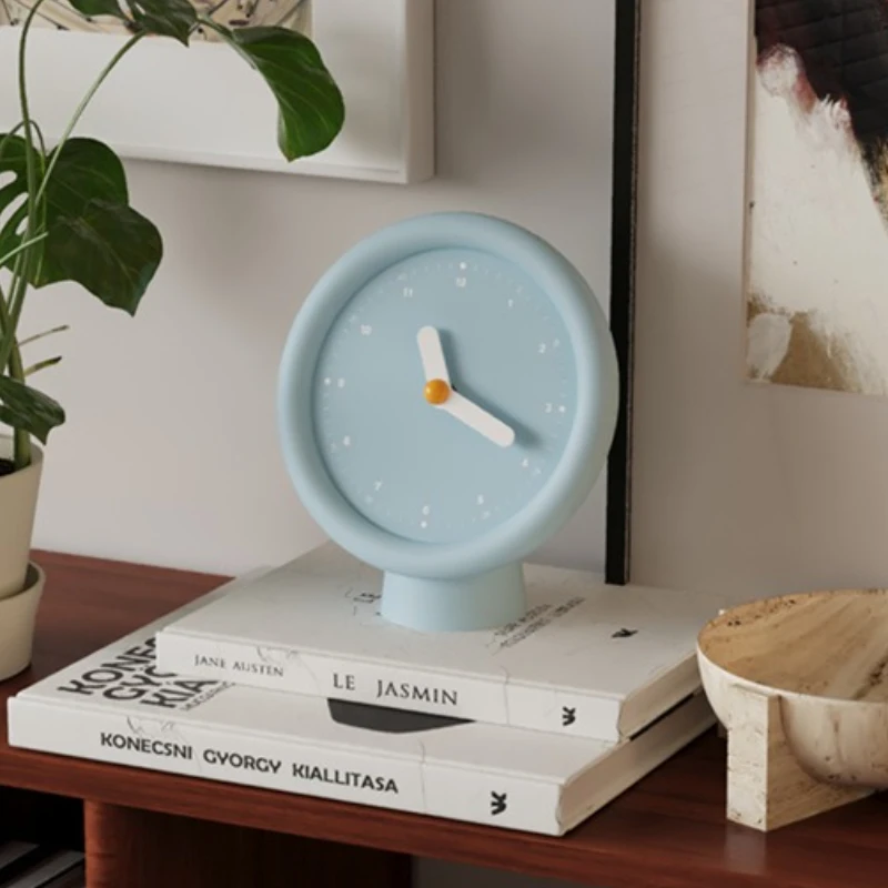 Cute Desktop Clock Creative Desk Clock Modern Decoration Table Clocks Living Room Simple Aesthetic Clocks Interior Accessories