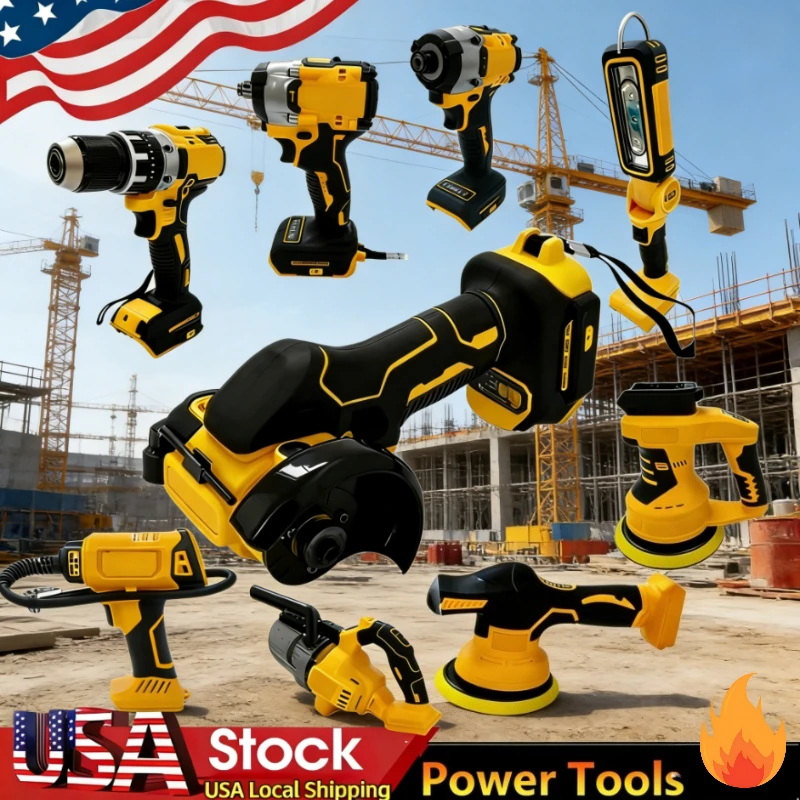 

Портативный ручной электроинструмент: беспроводная бесщеточная угловая шлифовальная машина, электрический гайковерт, полировальная машина, воздушный насос, термовоздушная пушка для аккумулятора 18В