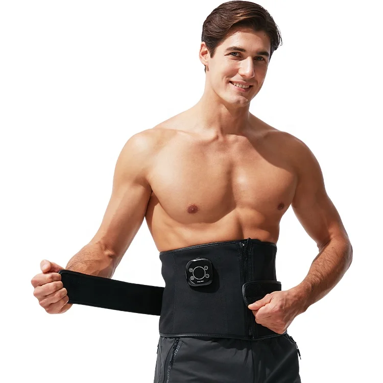 Home Use Wireless Electric Heat Belly Fitness Waist Massage with Fat Burning & Lumbar Tired Relax Features fast shipping