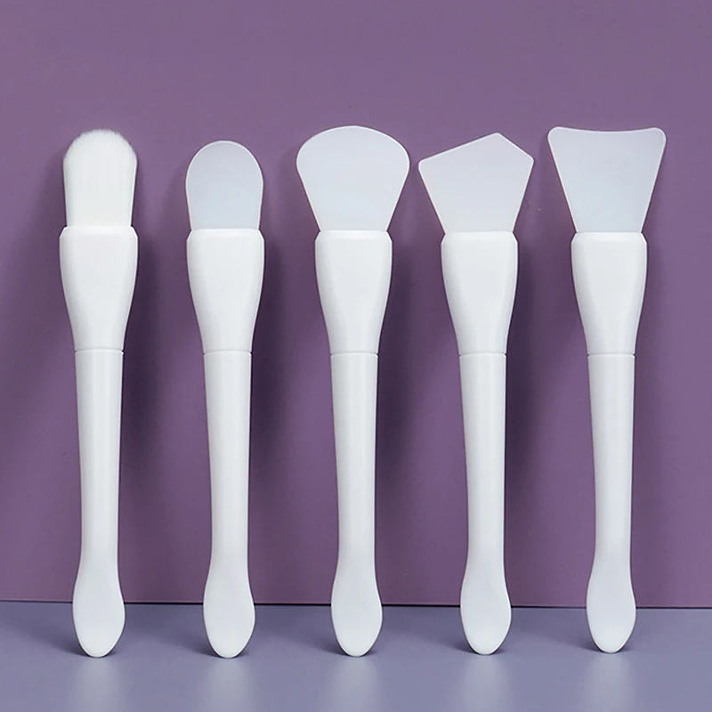 

Двуглавая силиконовая кисть для маски для лица, рыбий хвост, грязевая пленка, инструмент для нанесения, приятная для кожи, мягкая клейкая кисть для лица, инструменты для ухода за макияжем