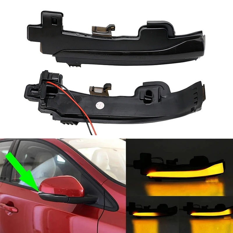 Dynamic LED Side Mirror Turn Signal Lights for Volvo S60 CC V60 CC S60 II S80 II V70 III Rear View Mirror Indicator