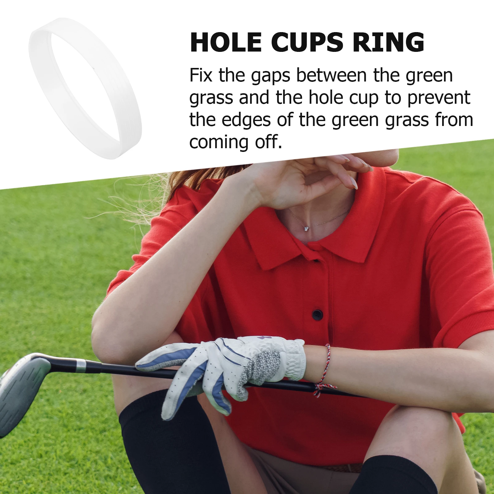 

3pcs Golf Hole Cups Ring 108mm Practice Putting Holes Rings Lightweight Durable Plastic Home Office Training Tool