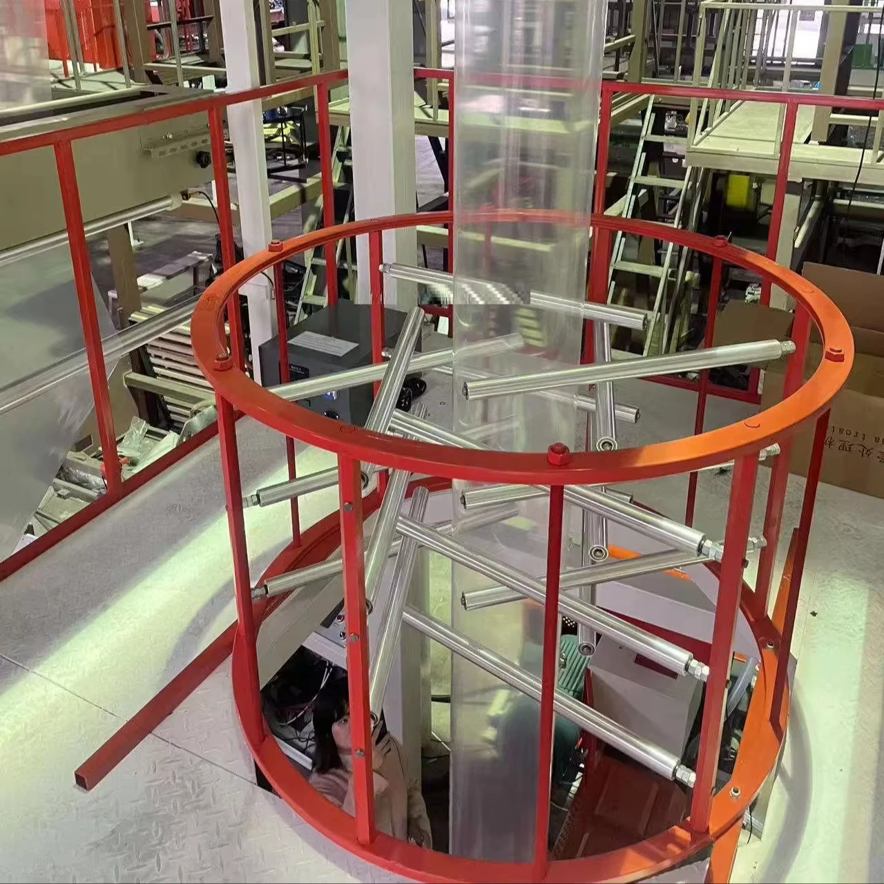 سعر المصنع عالية السرعة الروتاري يموت رئيس HDPE LDPE LLDPE PE آلة نفخ الفيلم القابلة للتحلل البلاستيك الطارد #2