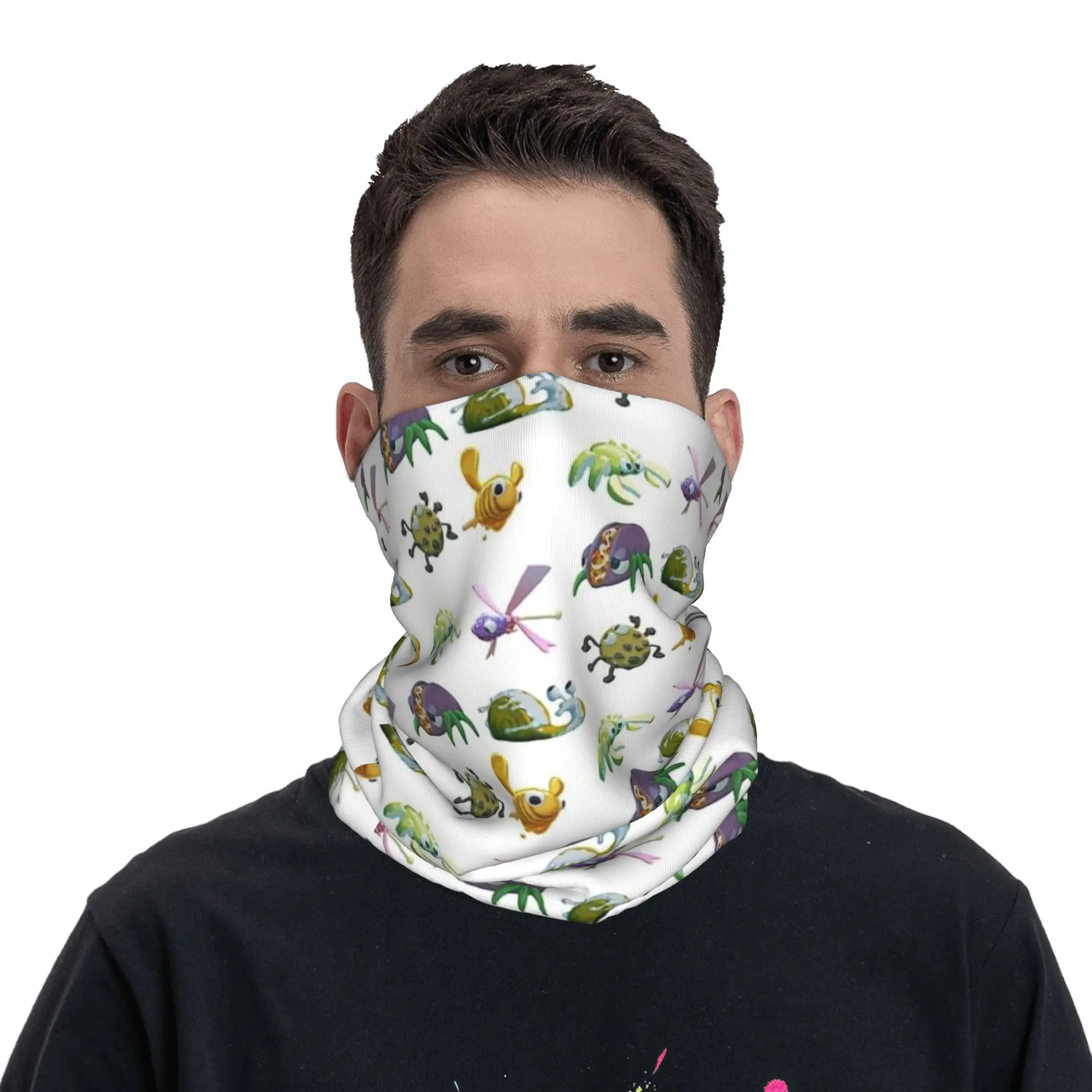 Bugsnax Sticker Pack Bandana Neck Gaiter Printed Mask Scarf Multifunction Cycling Scarf Cycling Unisex Adult All Season
