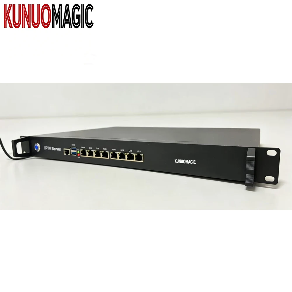 KUNUOMAGIC for Gateway for Hospital with IP Communication Live TV & VOD 1080P HD Rack Mount Supports up to 400 Clients