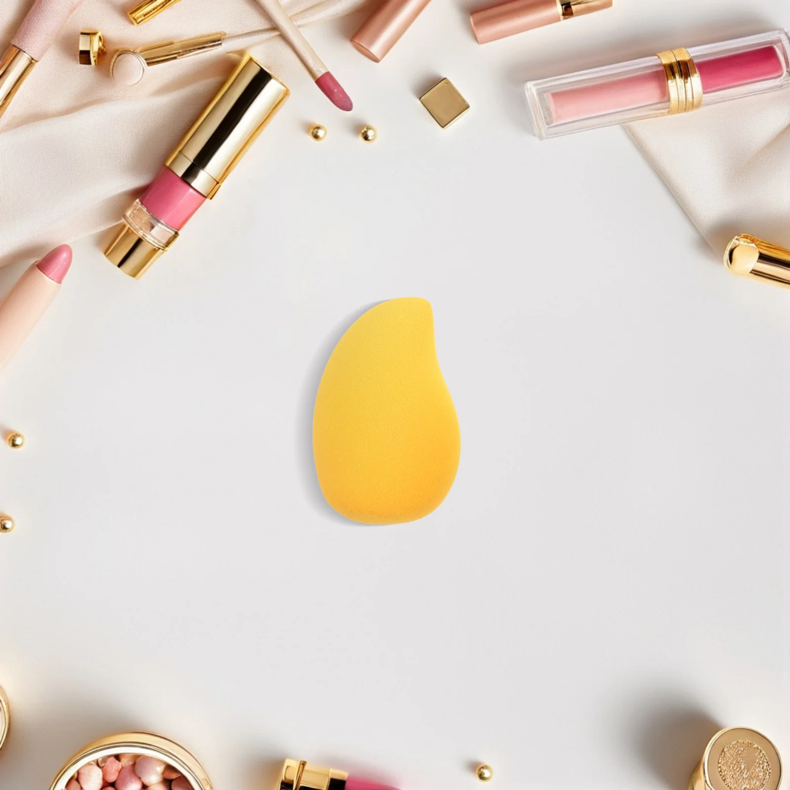 6 stücke Make-Up Eier Mango Schwamm Dual Verwenden Trocken Nass Foundation Applikator Reise Werkzeuge Obst Pulver