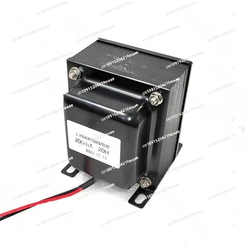 Suitable for  Inductor Vertical Mount Black Integrated Side Cover EI86X40，0.2A 200mA 20H-25H-35H Copper Wire Choke,