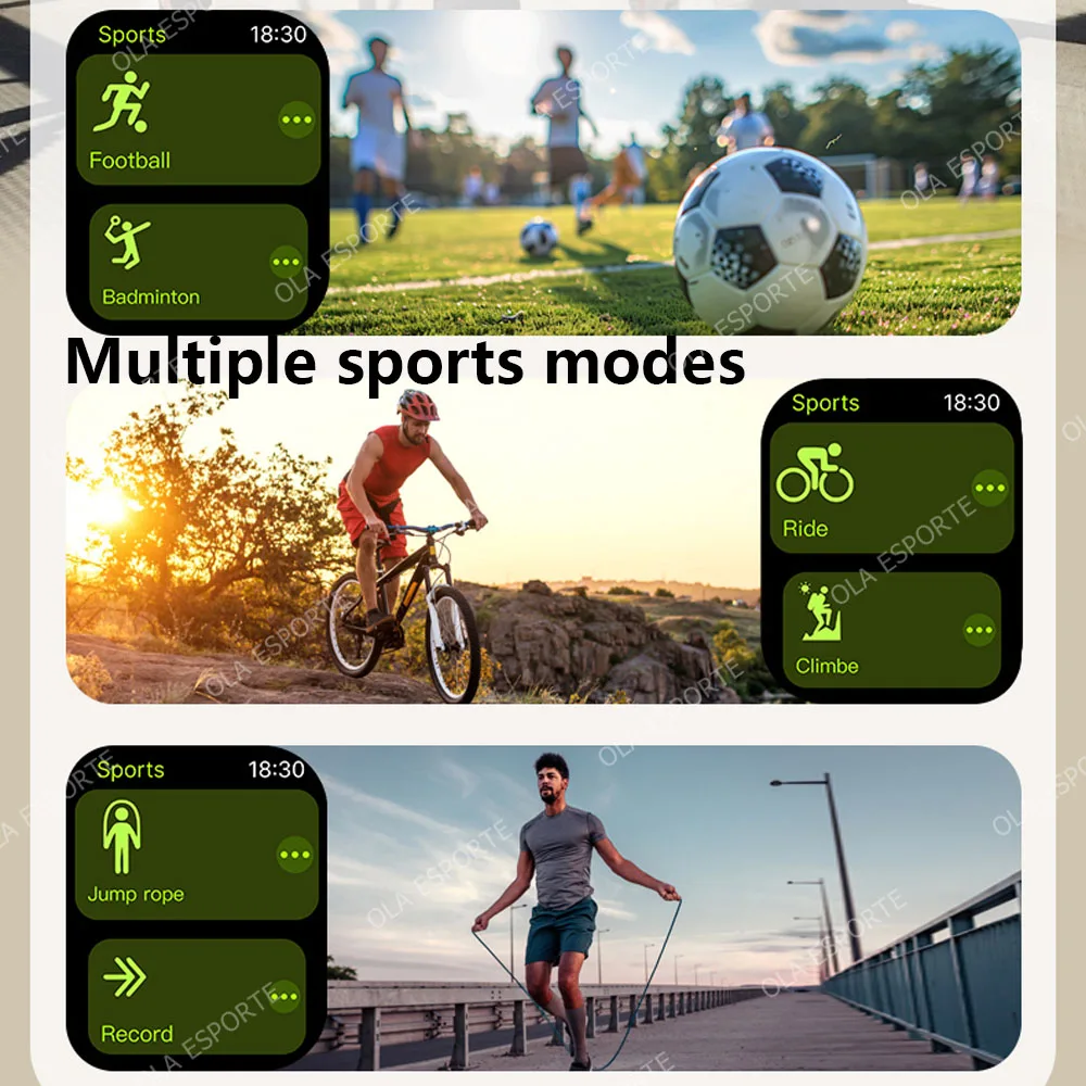 2025 NEW Smart Watch 1.85''Curved Screen BT5.4 Wireless Call Music Control Heart Rate/Sleep Monitoring Remote Camera Smartwatch