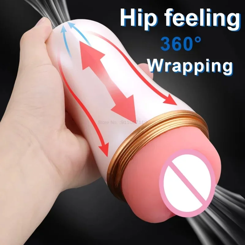 Flesh Textured LIght Lifelike Vagina Vacuum Sucking Men Masturbator Sex Toy For Men's Soft And Realistic Penis Sex Exerciser view 4