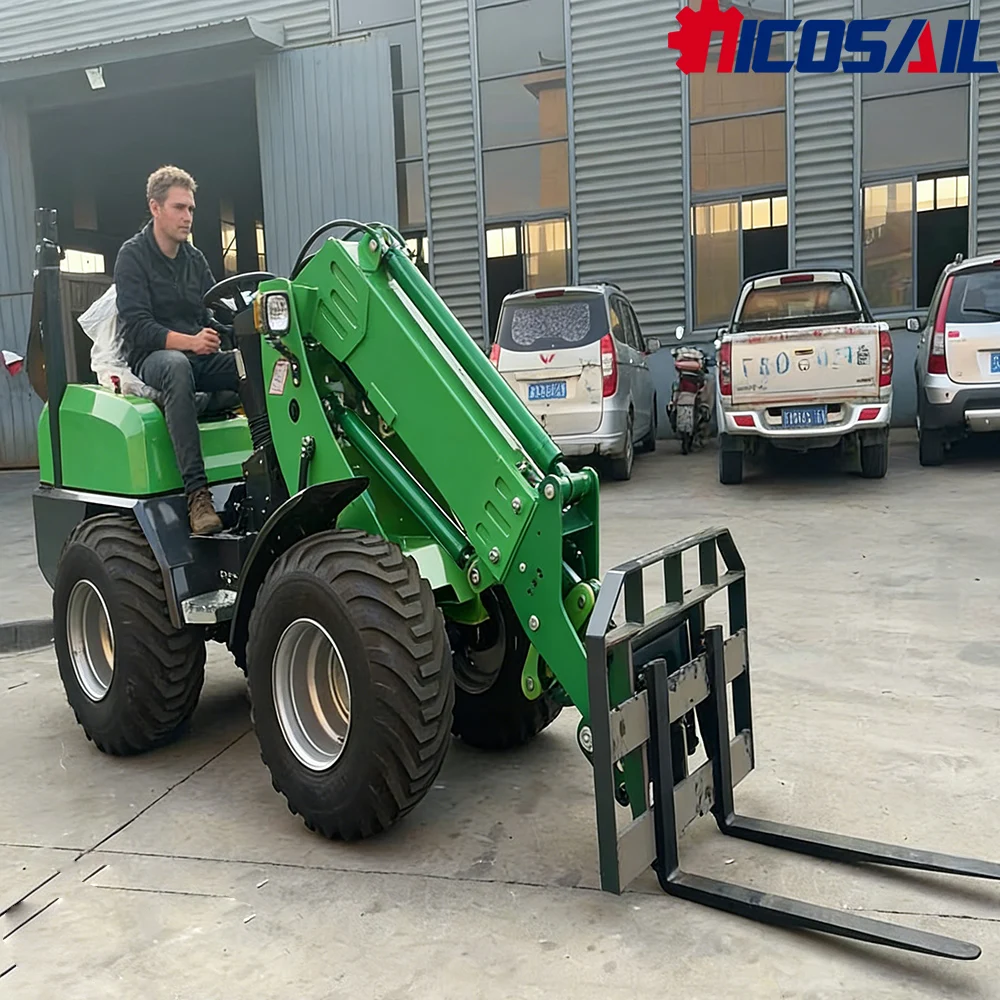 

KZL918 compact telescopic loader 800kg reinforced chassis for small building excavation