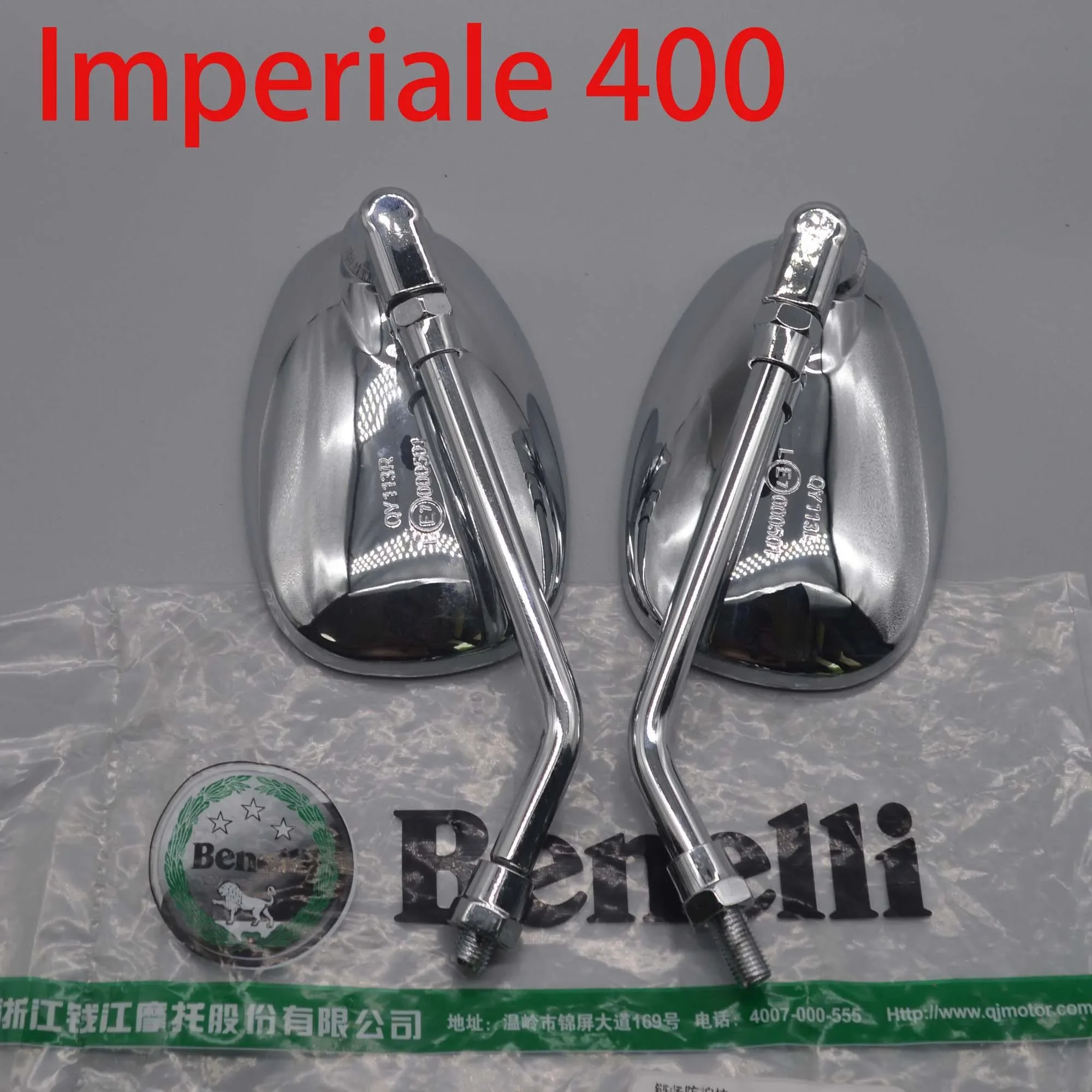 

Espejo retrovisor para motocicleta, retrovisor izquierdo y derecho para benelli Imperiale 400, vintage, BJ400-8