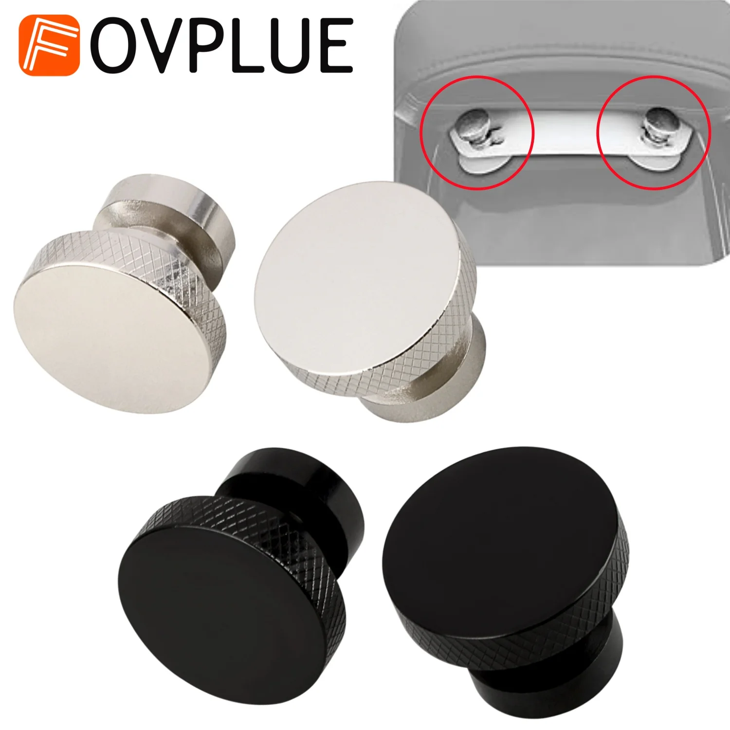 Motorcycle 1/4-20 Thread Rear Fender Studplate Seat Mount Nuts For Harley Touring Softail CVO Road King Street Glide Fat Boy 114