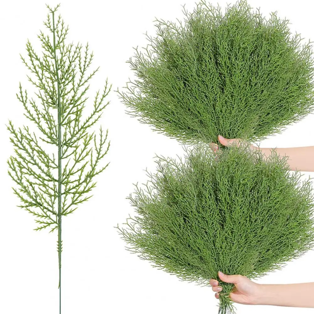 

20Pcs Artificial Pine Branches Fake Green Leaf For DIY Crafts Photography Props Home Christmas Decoration Adornos Navideños