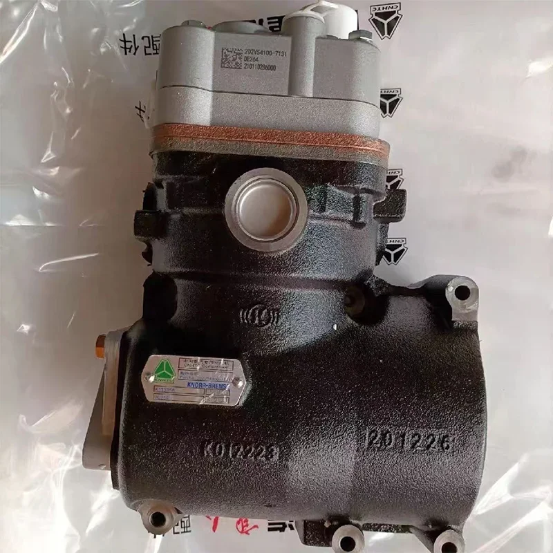 Original Factory Quality  T7H SITRAK C7H Truck Parts MC13 MC07 Engine Single Cylinder Air Compressor 202V54100-7131