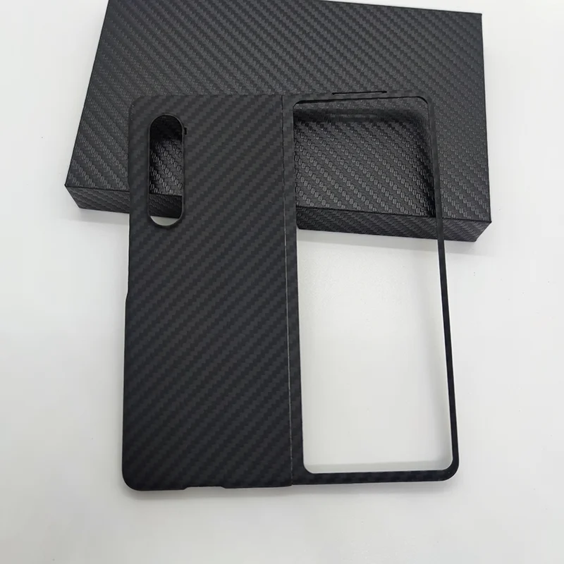 For Samsung Galaxy Z Fold 3  4 case Carbon fiber phone case Ultra Thin Real Carbon Case For Z Fold 4  3Aramid Fiber phone Cover