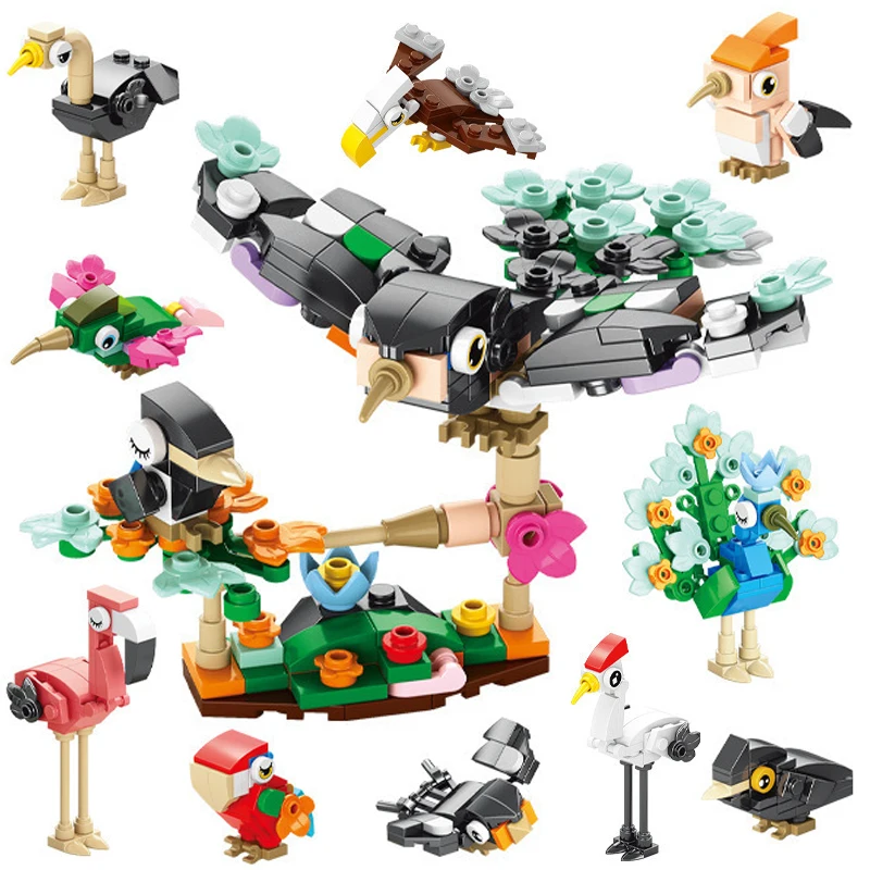 

Комаха, животное, парк, мультяшная модель птицы, MOC, строительные блоки, черепаха, бабочка, динозавр, город, строительные кирпичи, игрушки для детей