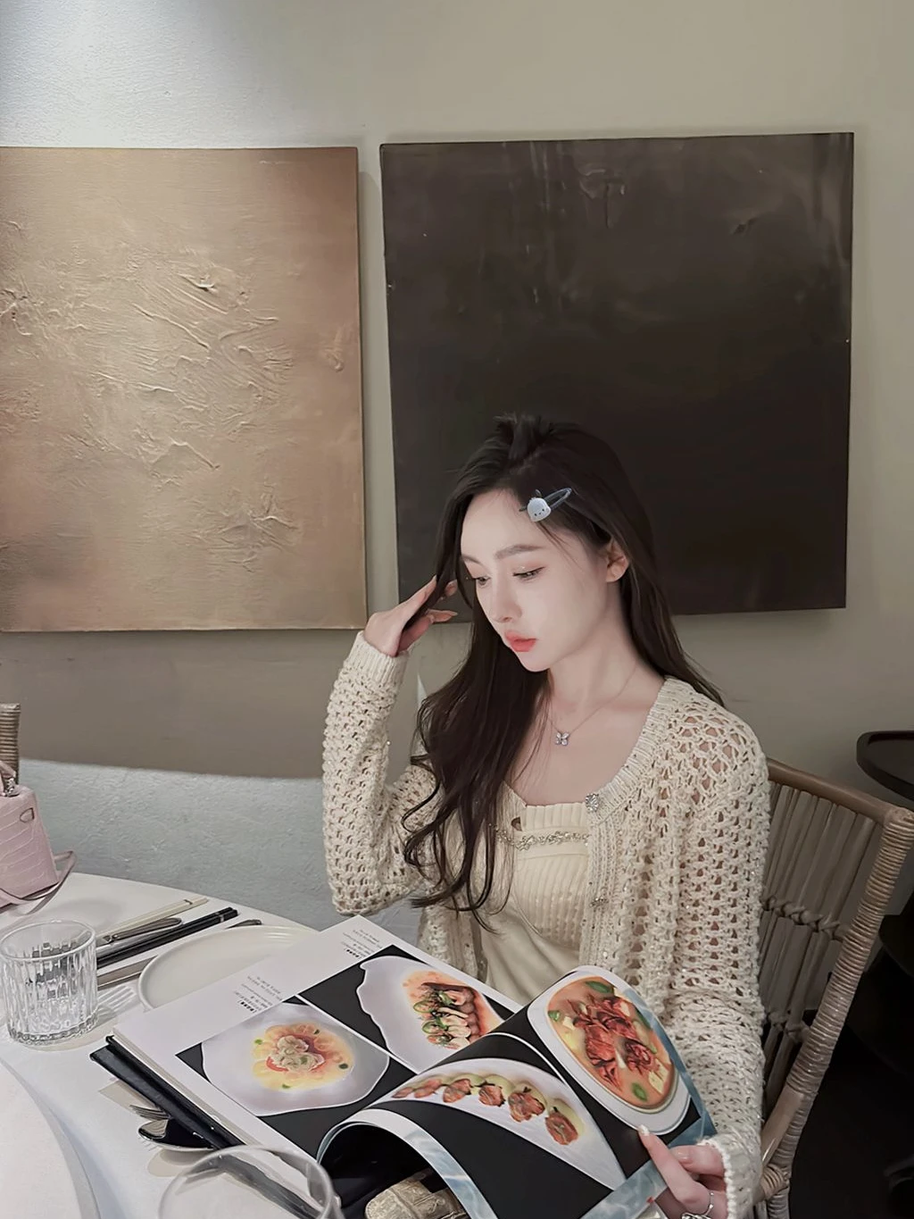 

Женский кардиган Tian Jiao Baby: Новинка осени, глянцевый, с пайетками, ажурный, вязаный, универсальный, с длинными рукавами, нежный, элегантный, верхняя одежда.