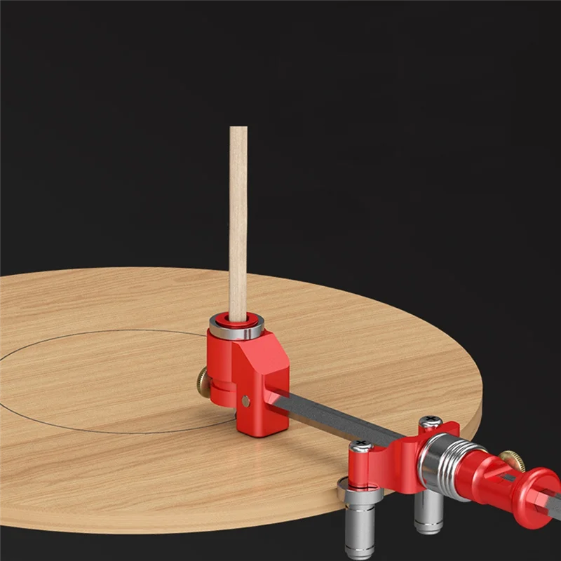 M12K-Precision Linear Arc Wheel Marking Gauge Center Finder Ruler Compass Dual-Purpose Scriber Woodworking Tool