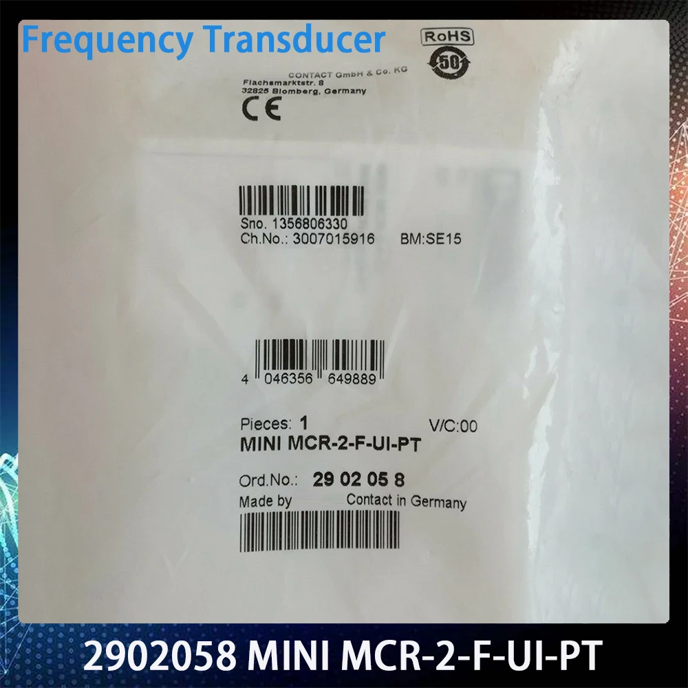 2902058   MINI MCR-2-F-UI-PT ทรานสดิวเซอร์ความถี่สําหรับ Phoenix Signal Conditioner