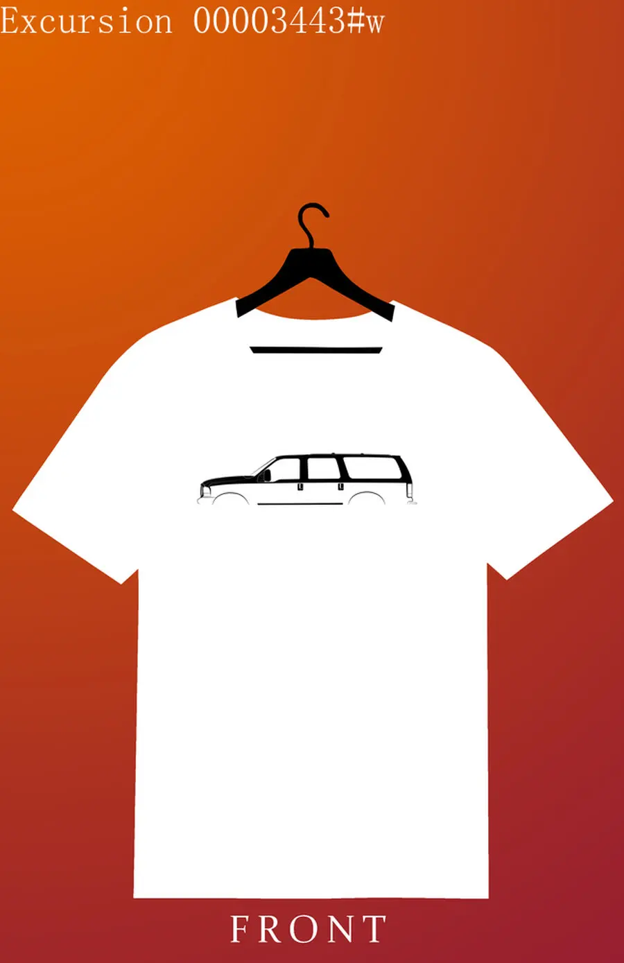 

Car Lovers T-shirt For car d Excursion Men's and Women's Short-Sleeved with Patterns for Summer