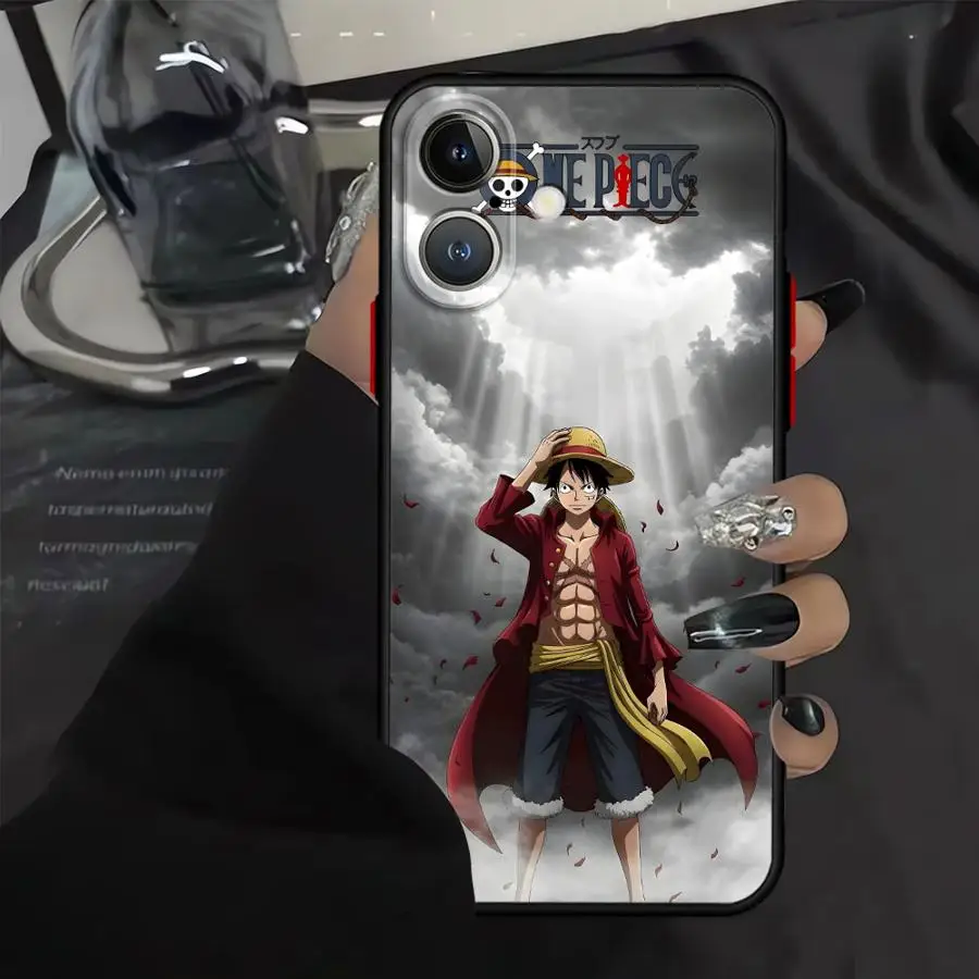 Funda trasera de teléfono para iPhone 12 17 16 Pro Max 11 13 Mini 17 Air 14 XS 16e 15 Plus Comic de dibujos animados de una pieza