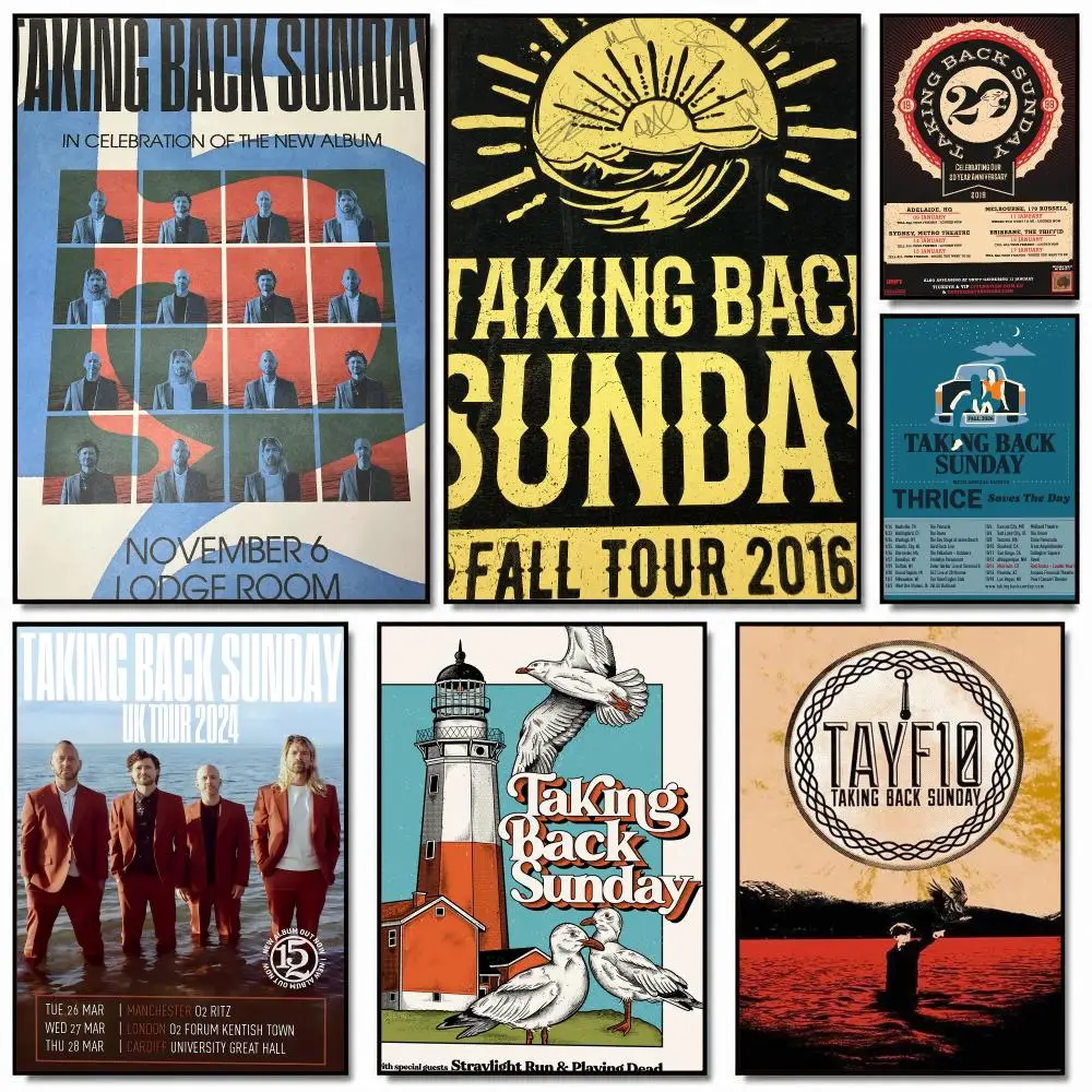 band T-Taking Back Sunday-Y Painting Calligraphy Artwork for Home Bedroom Office Wall Decoration Gift