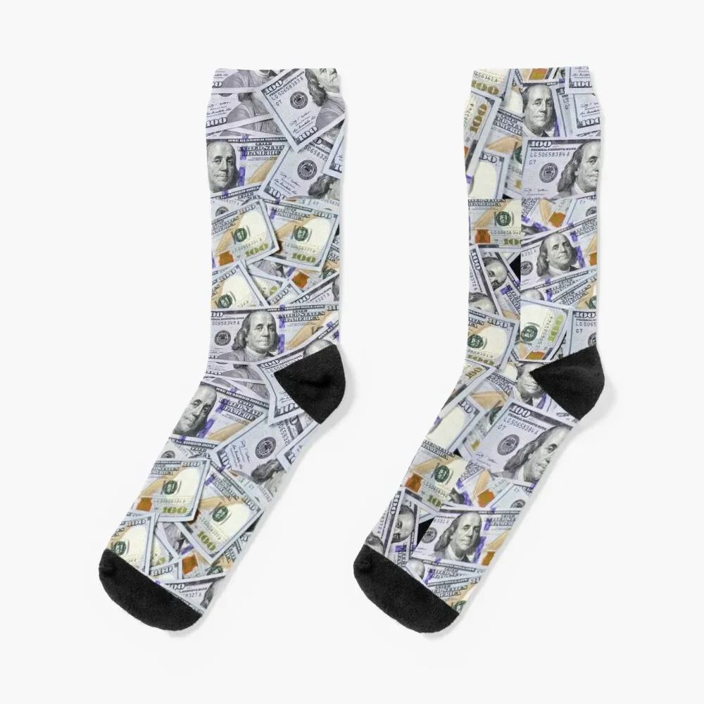 

One Hundred Dollar Bills Socks FASHION Children's Stockings compression Socks For Women Men's