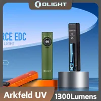 Olight Arkfeld UV 1000Lumens Magnetic Rechargeable White Light and UV Dual Light Sources Flashlight