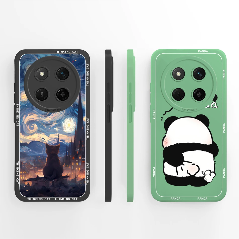 For Honor X9C Smart Phone Cover Creative Camera Protection Funda For Honor X 9C High Quality Soft Liquid Silicone Bumper Shell