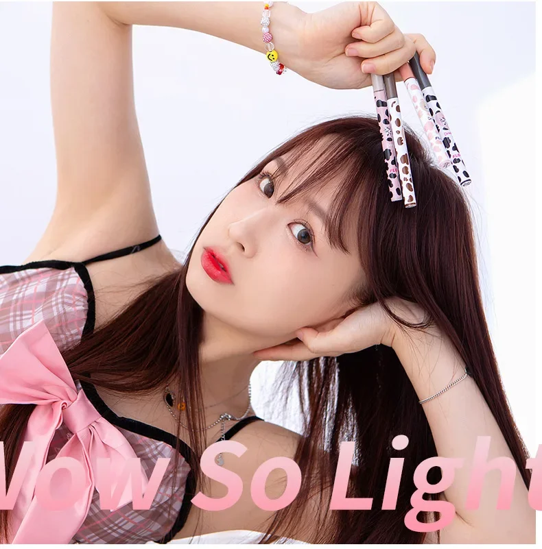 Flortte/flora compõem aegyo saliva caneta delineador cola suave ultra fino de longa duração jogar maquiagem delineador natural